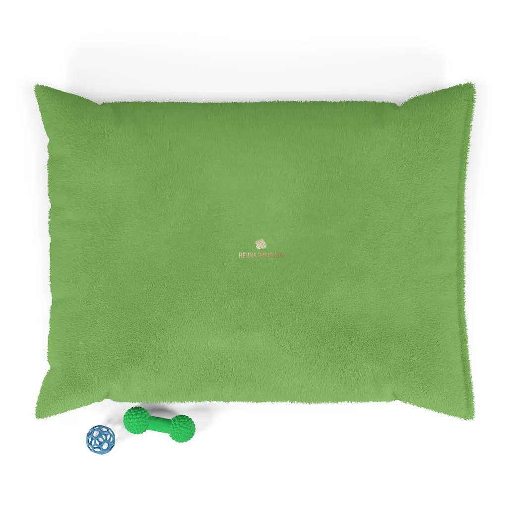 Green Pet Sofa Bed, Solid Color Machine-Washable Pet Pillow With Zippers-Printed in USA