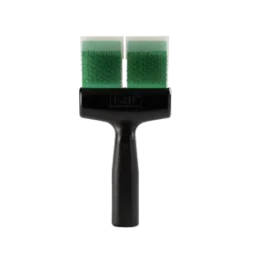 Green Soft Flex Finishing Twin Double Brush by FlexIt
