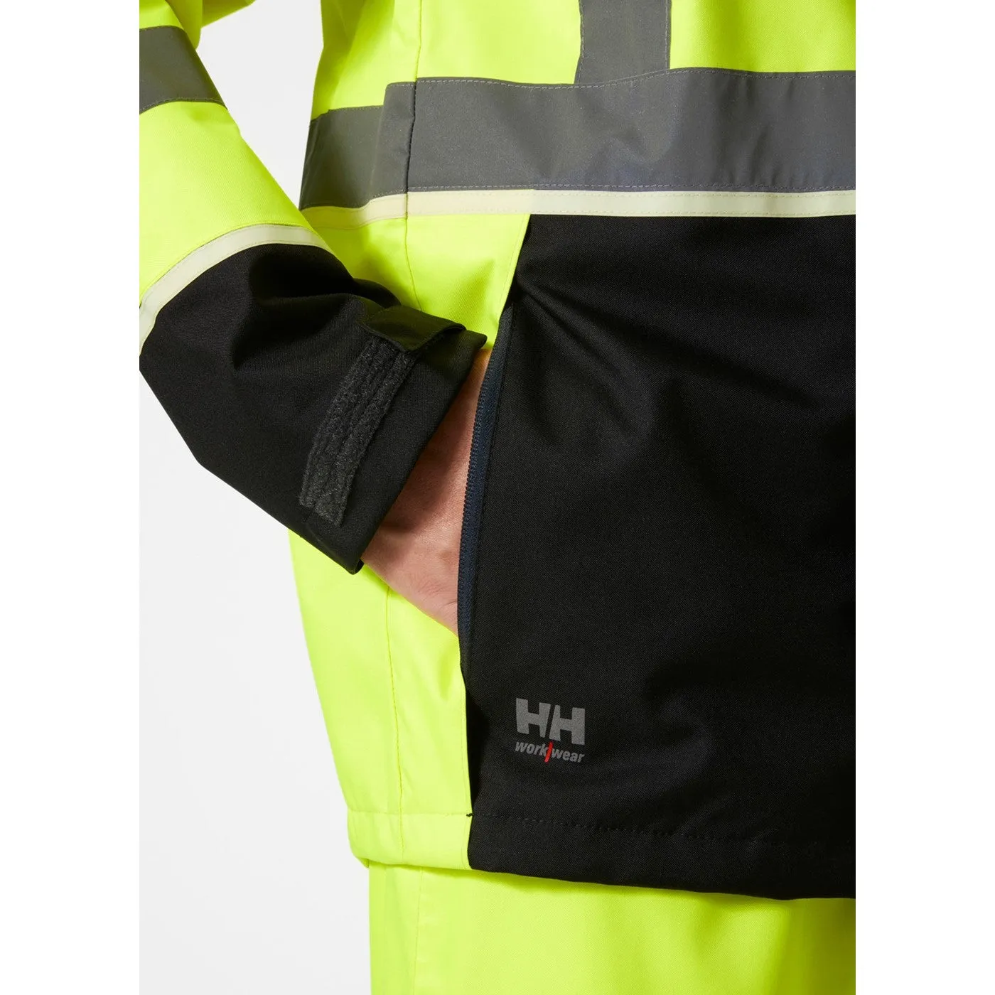 Helly Hansen Workwear UC-ME Shell Jacket  Hi Vis Yellow/Ebony