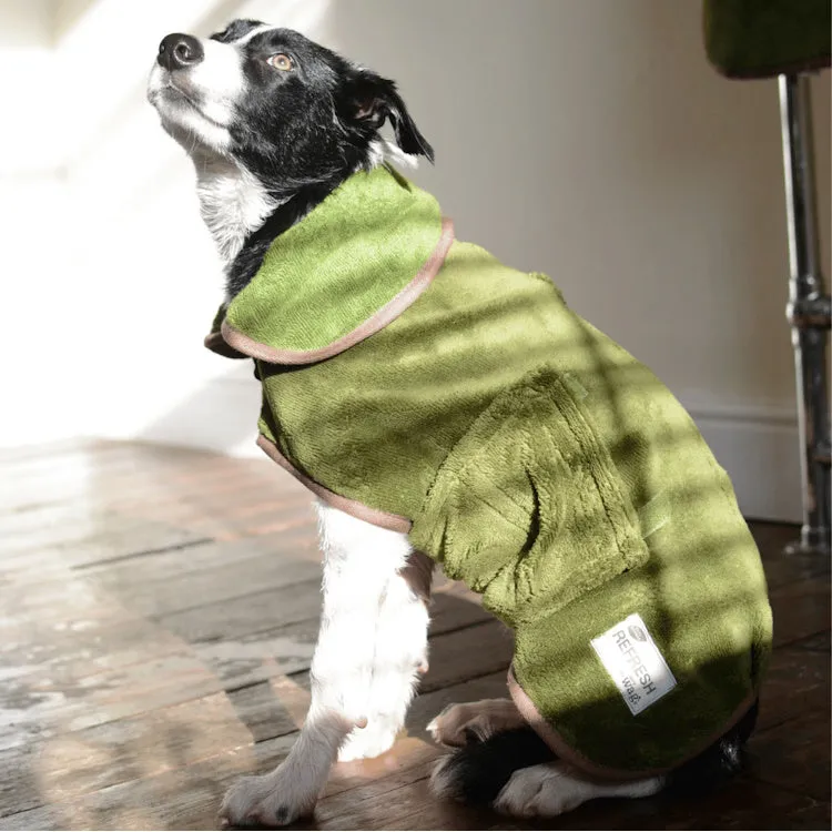 Henry Wag Refresh Drying Dog Coat - Olive