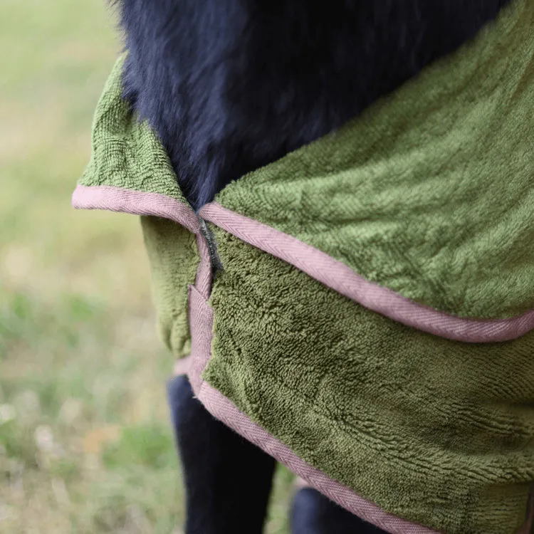 Henry Wag Refresh Drying Dog Coat - Olive