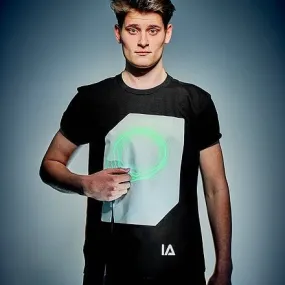 Illuminated Apparel T-Shirt - Black - Super Green Glow