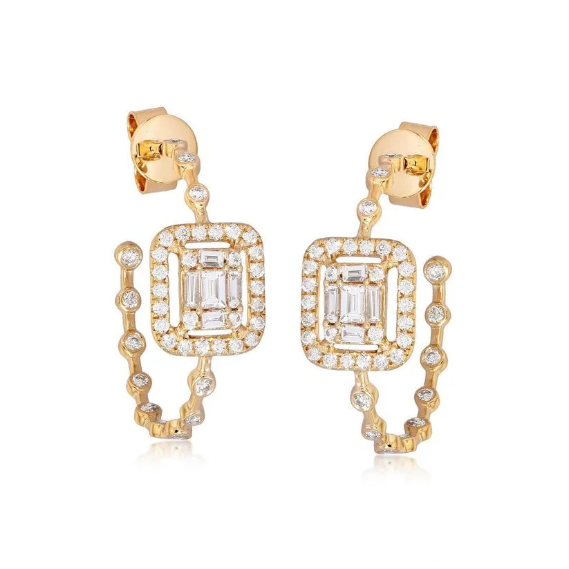 Illuminated Elegance Drop Earrings