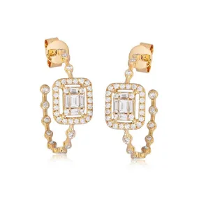 Illuminated Elegance Drop Earrings