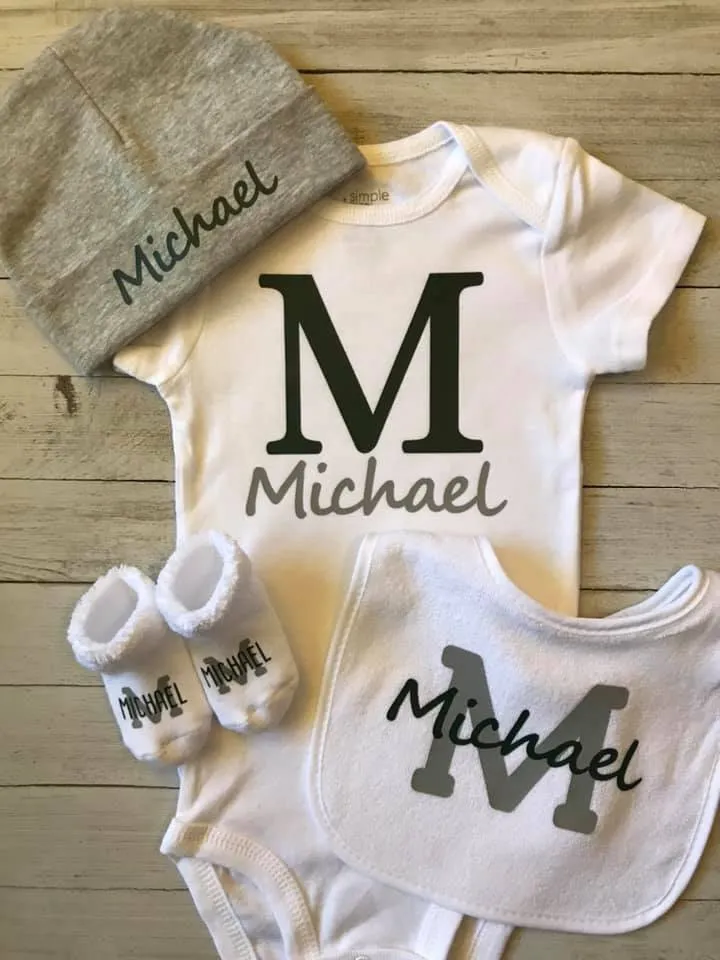 Initial and Name Personalized Gift Set