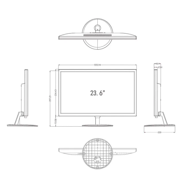Invid IMHD-24POE 24” POE Monitor