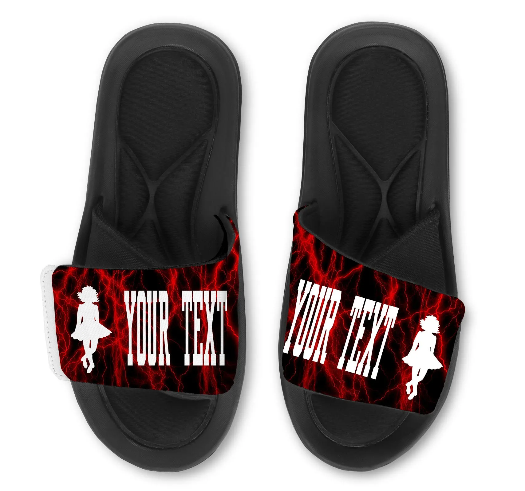 Irish Dancer Custom Slides / Sandals -Lightning