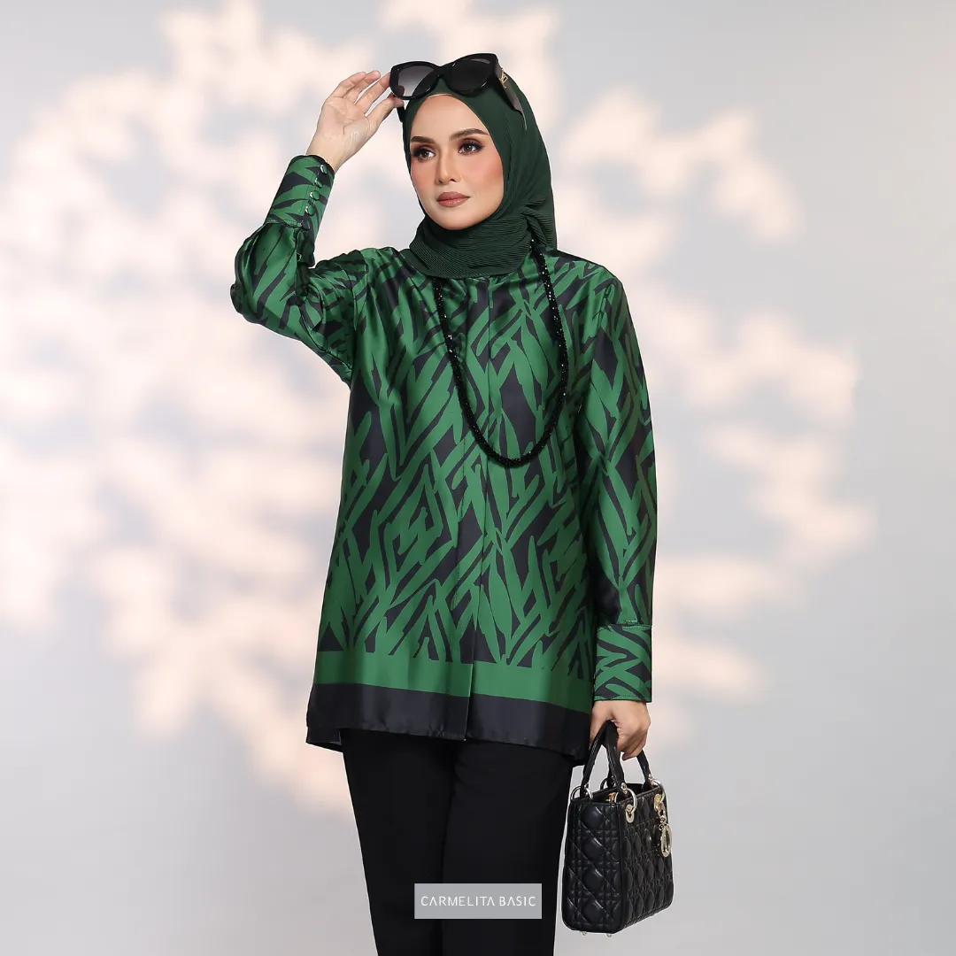 JESSICA BLOUSE - LAURA IN GREEN