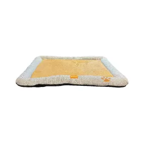 Kanu Pet Rectangular Brown Dog & Cat Bed