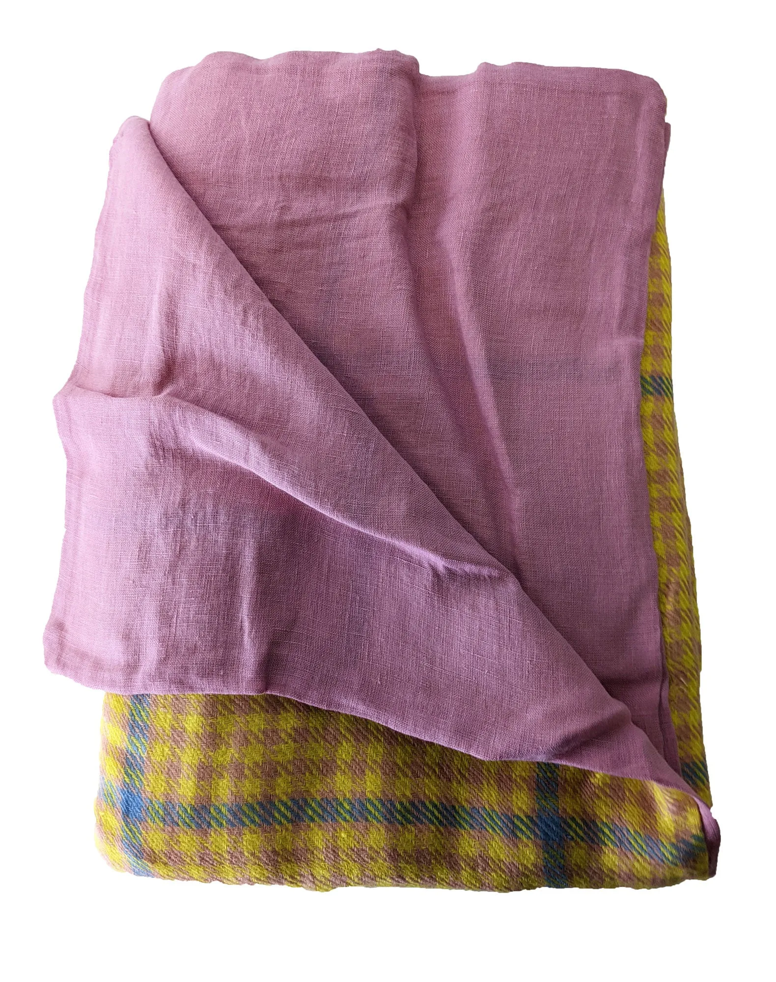 Kip&Co Hounding Lemon RV Cashmere Rose Linen Quilt Duvet Cover  Twin Size NWT