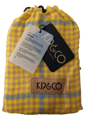 Kip&Co Linen Lemon Hounding Euro Size Pillowcase Cover NWT