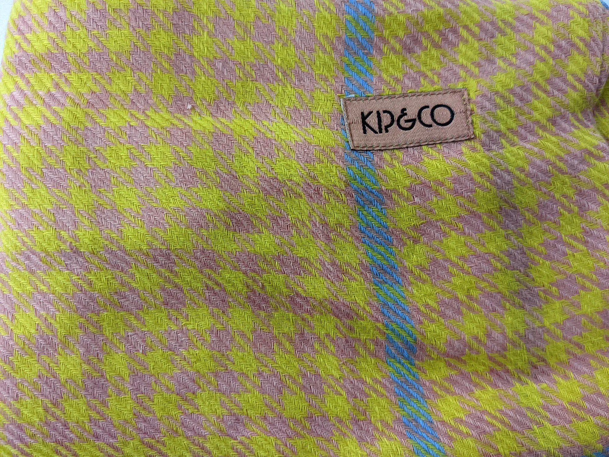 Kip&Co Linen Lemon Hounding Euro Size Pillowcase Cover NWT