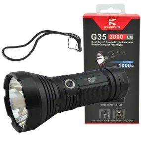 Klarus G35 2000Lm 1000M Dual Switch design XHP35 HI D4 LED Flashlight