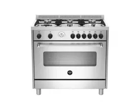 La Germania Americana 90cm 5 Burners Electric Oven  / Grill Matt Black