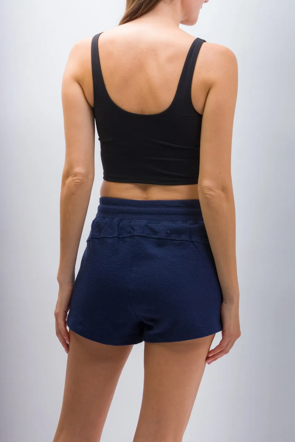 Lily | Women's Anti-Stain Textured Knit Shorts