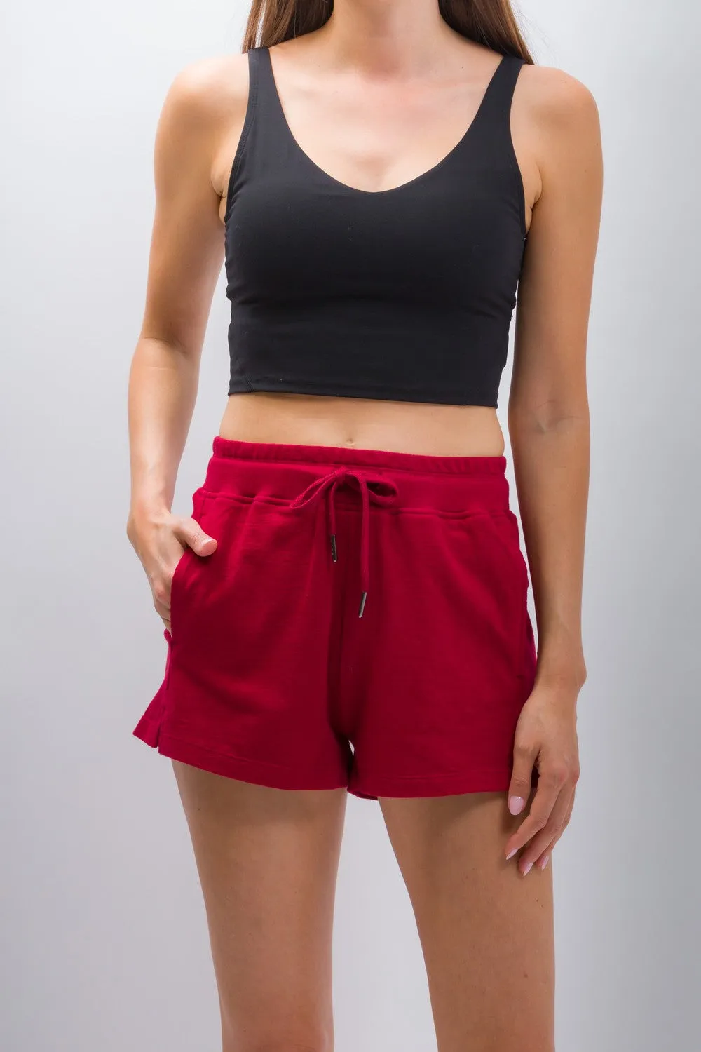 Lily | Women's Anti-Stain Textured Knit Shorts