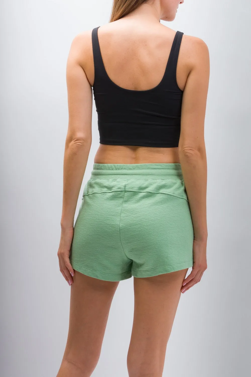 Lily | Women's Anti-Stain Textured Knit Shorts