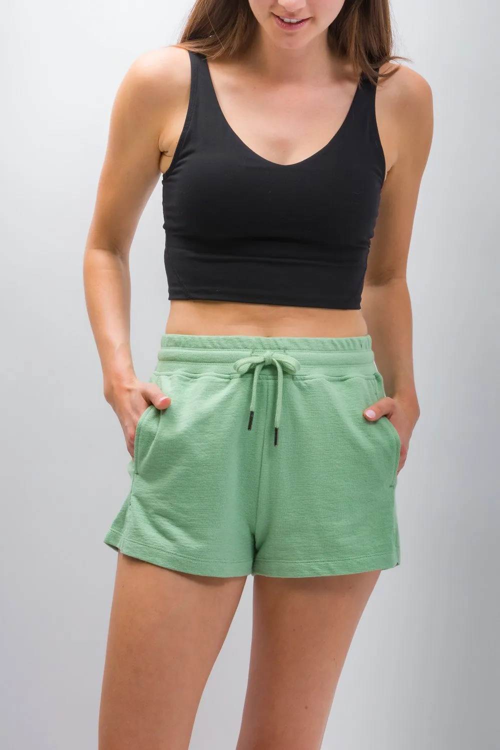 Lily | Women's Anti-Stain Textured Knit Shorts
