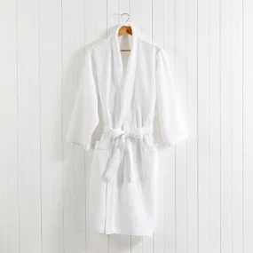 Linenwalas Super Comfort Unisex Waffle Bathrobe - (White) (Adult/Medium)