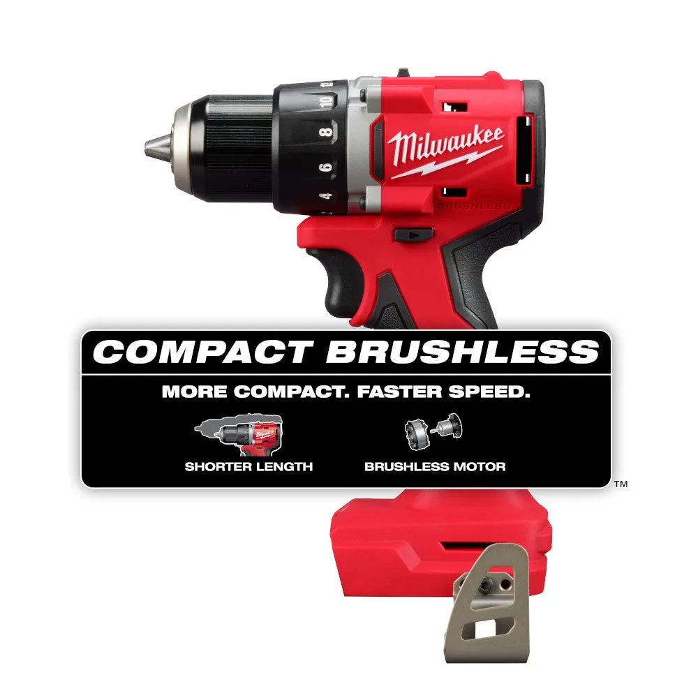 Milwaukee 3601-20 M18 18V 1/2" Compact Brushless Drill Driver - Bare Tool