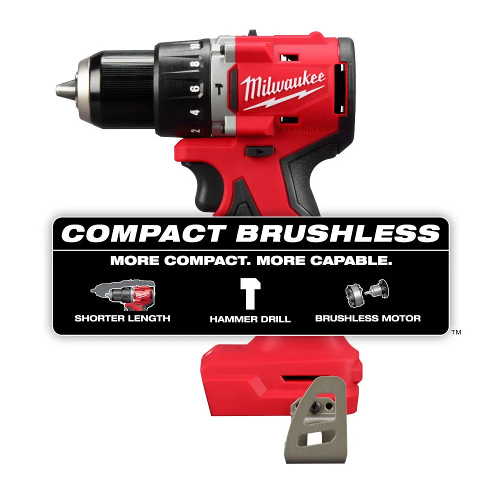 Milwaukee 3602-20 M18 18V 1/2" Compact Brushless Hammer Drill - Bare Tool