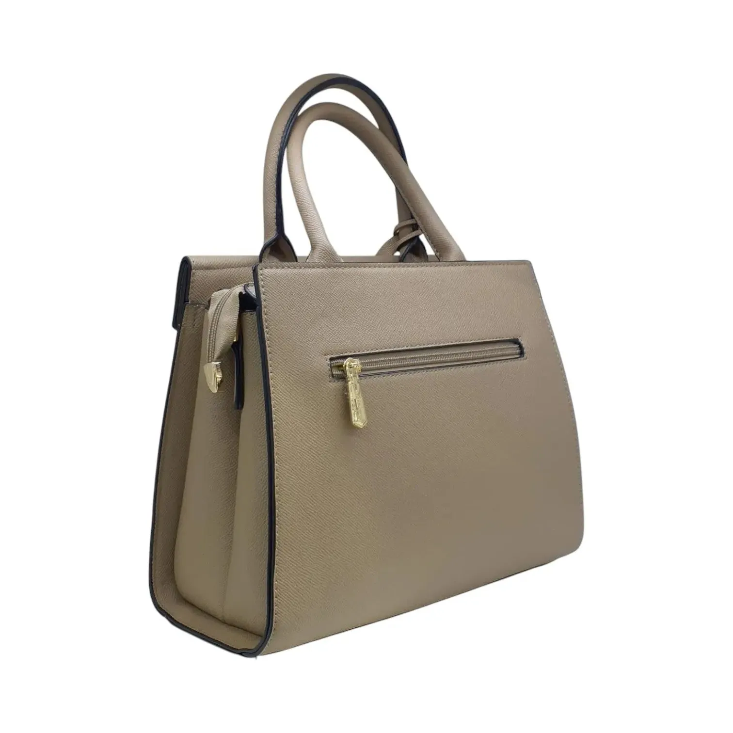 Miss Alita  Leather Handbag with Small Lock