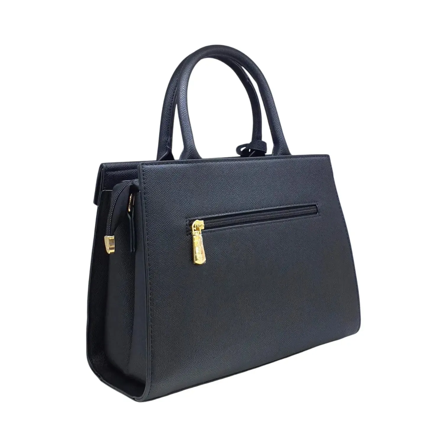 Miss Alita  Leather Handbag with Small Lock