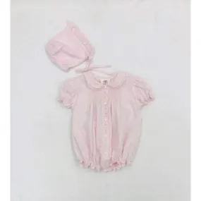 Mom n Me Infant Girl Bubble with Bonnet