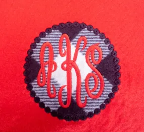 Monogram Market’s Monogram Tee, Custom Fabric Appliqué
