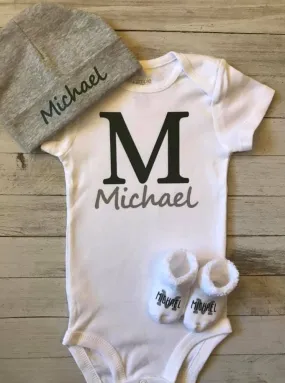 Monogrammed Baby Gift Set