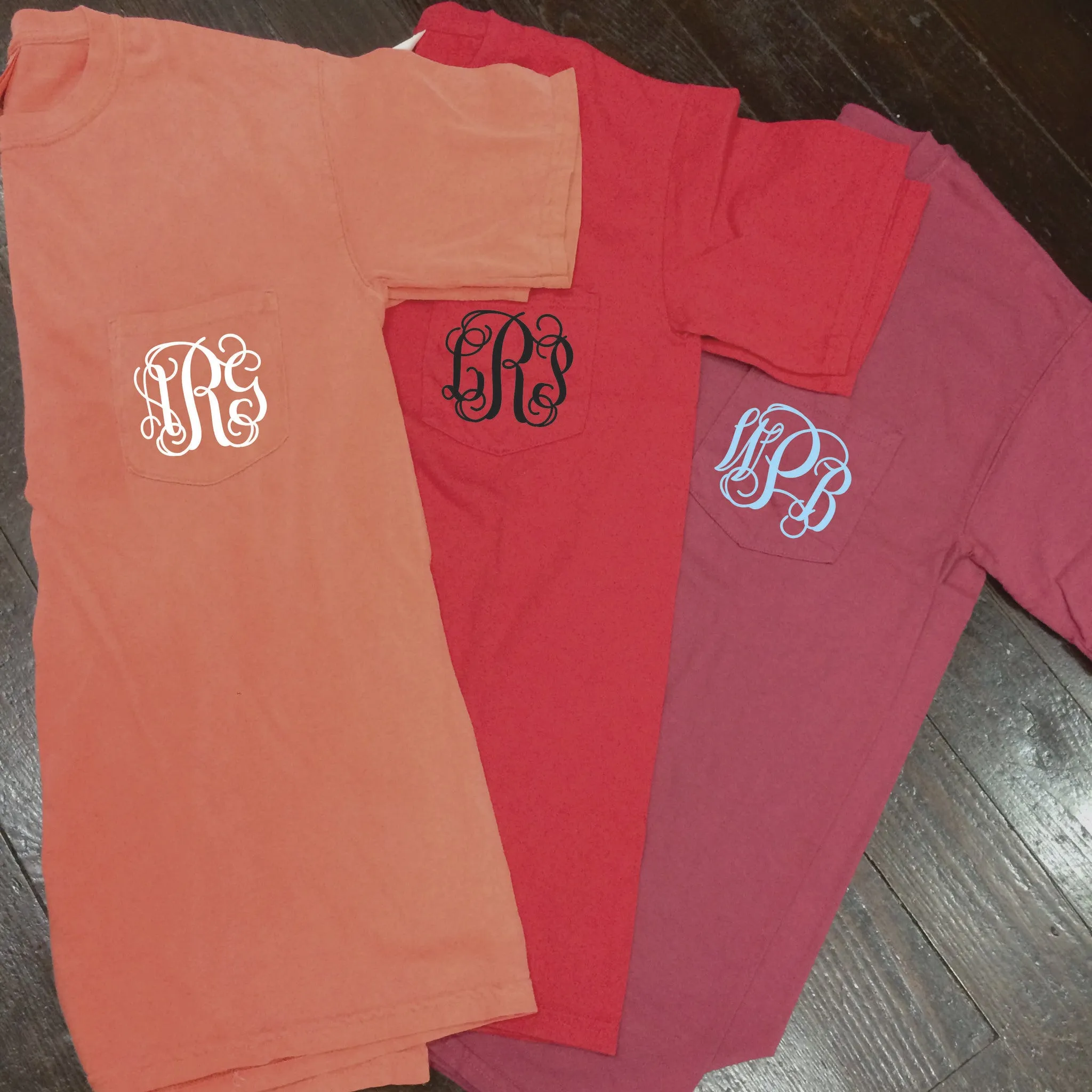 Monogrammed Comfort Colors Frocket