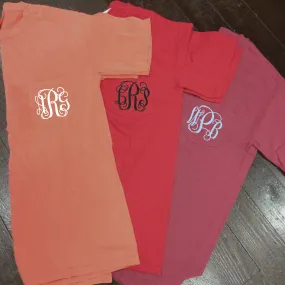 Monogrammed Comfort Colors Frocket