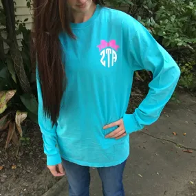 Monogrammed Comfort Colors Long Sleeve