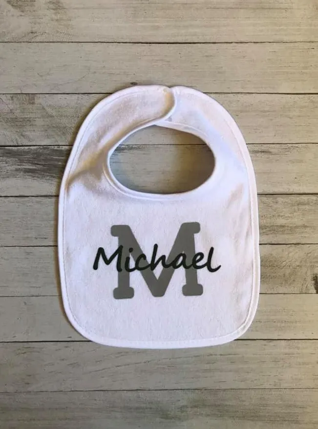 Monogrammed Feeder Style Bib