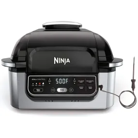 Ninja Foodi Pro 5-in-1 Integrated Smart Probe and Cyclonic Technology Indoor Grill (Refurbished)