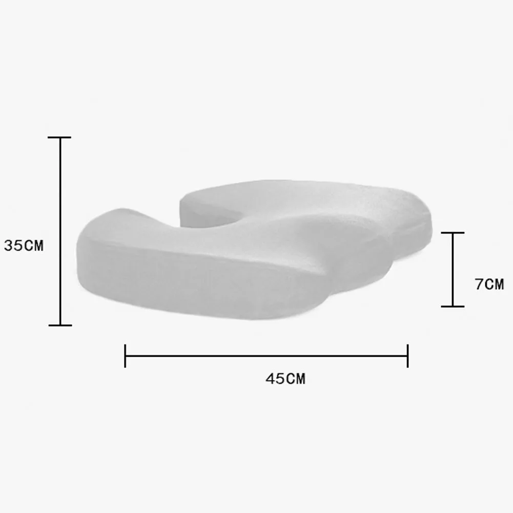 Orthopedic Memory Cushion Foam U Coccyx Travel Seat Massage