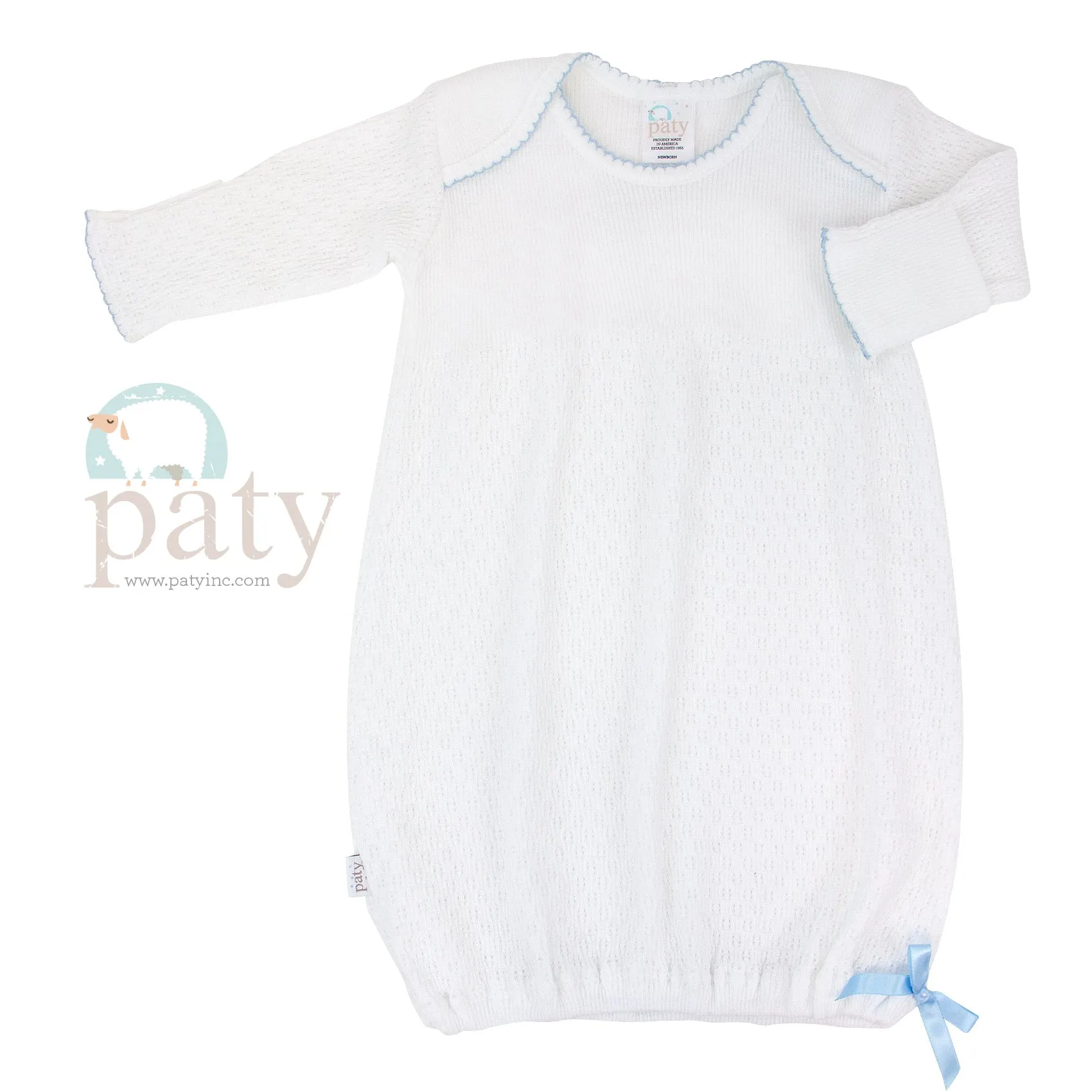 Paty Gown - White with trim