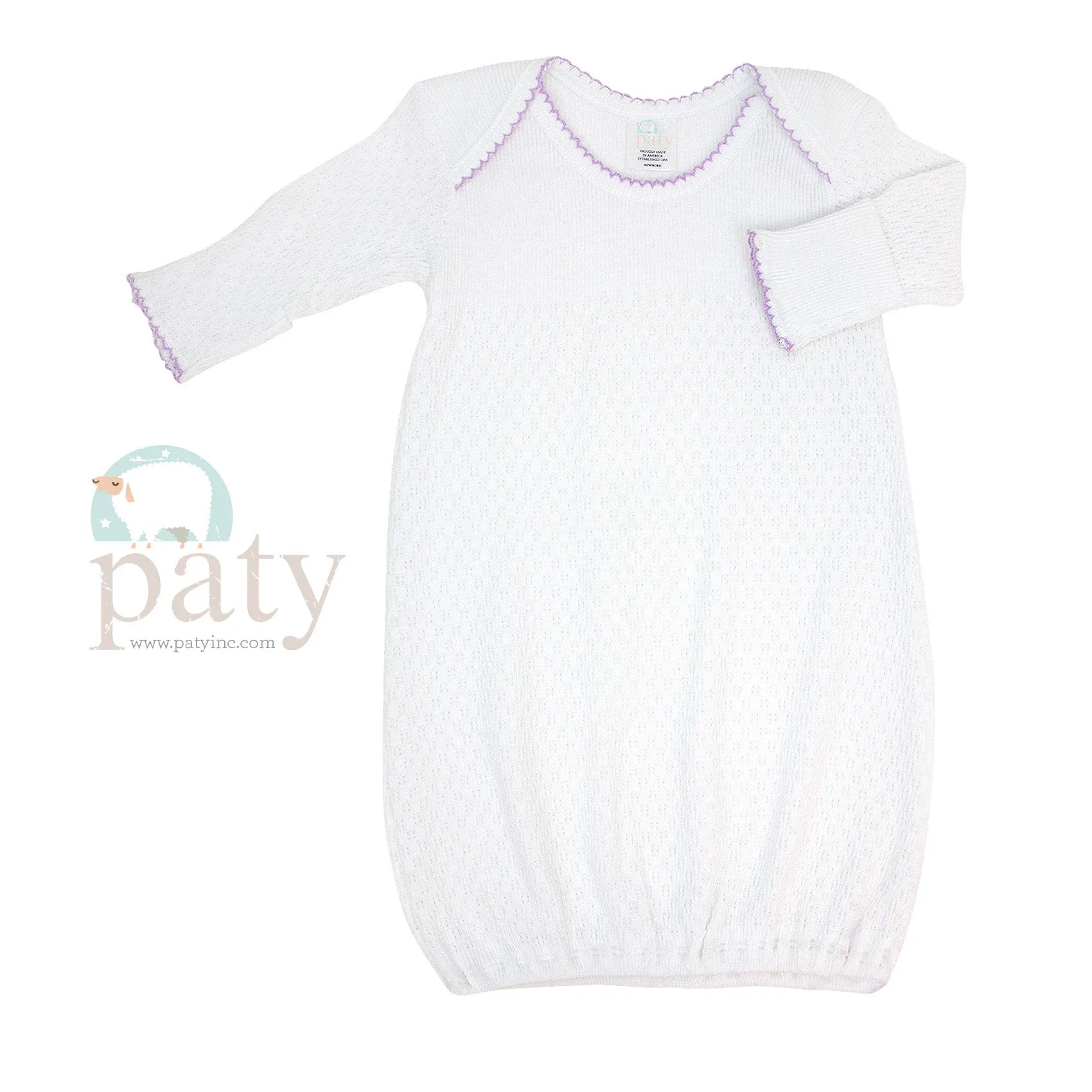 Paty Gown - White with trim