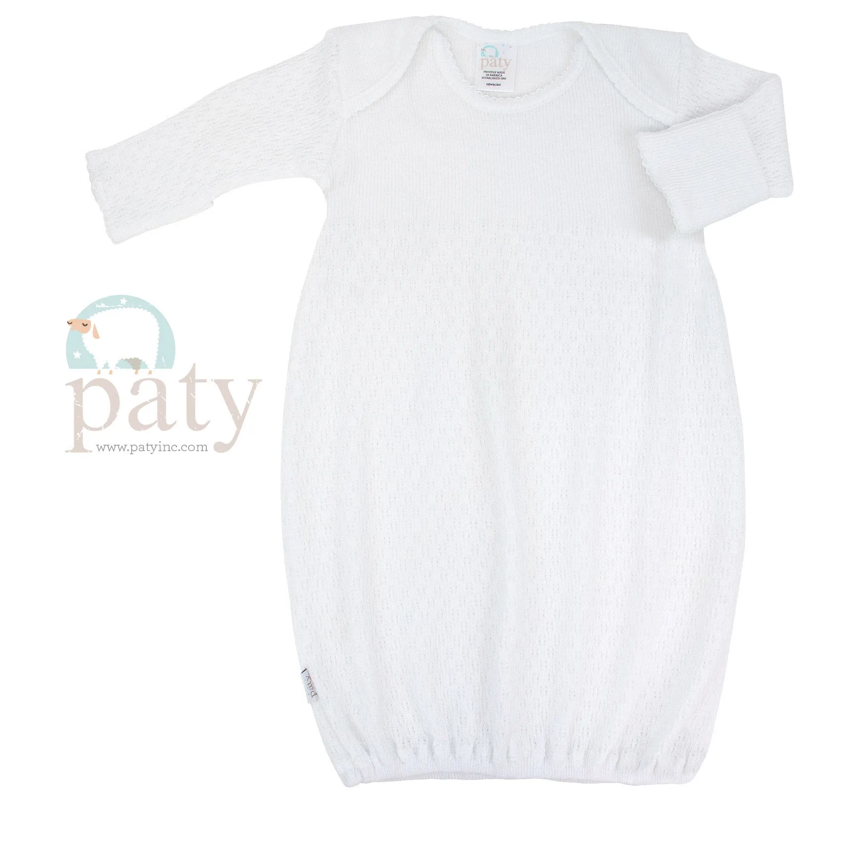 Paty Gown - White with trim