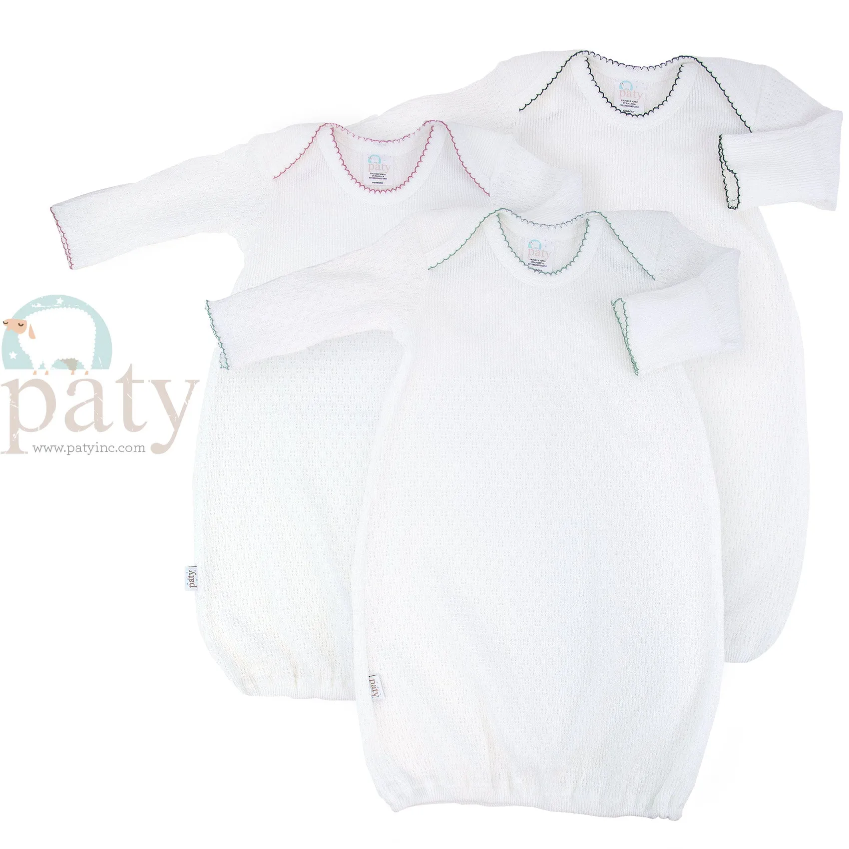 Paty Gown - White with trim