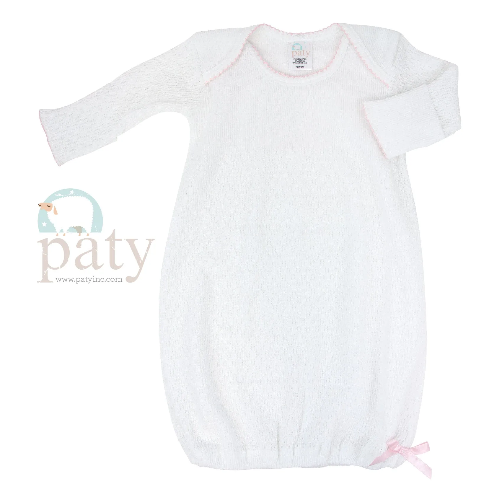 Paty Gown - White with trim