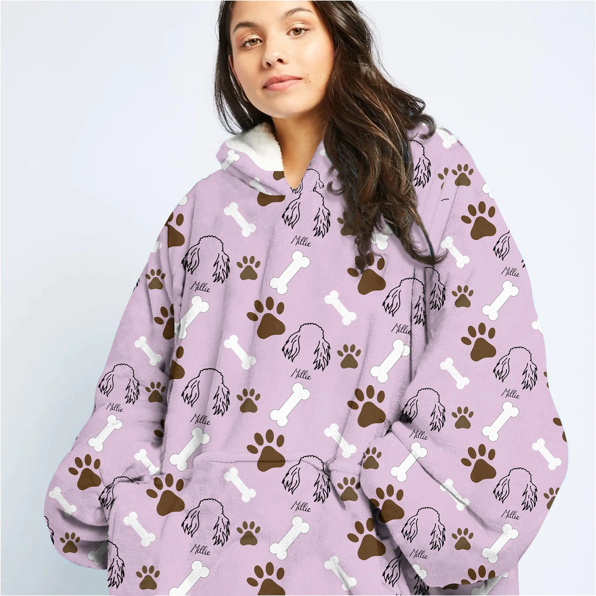 Personalized Dog Ear Blanket Hoodie