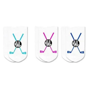 Personalized Golf Socks: Monogrammed Women's Socks - 3 Prs