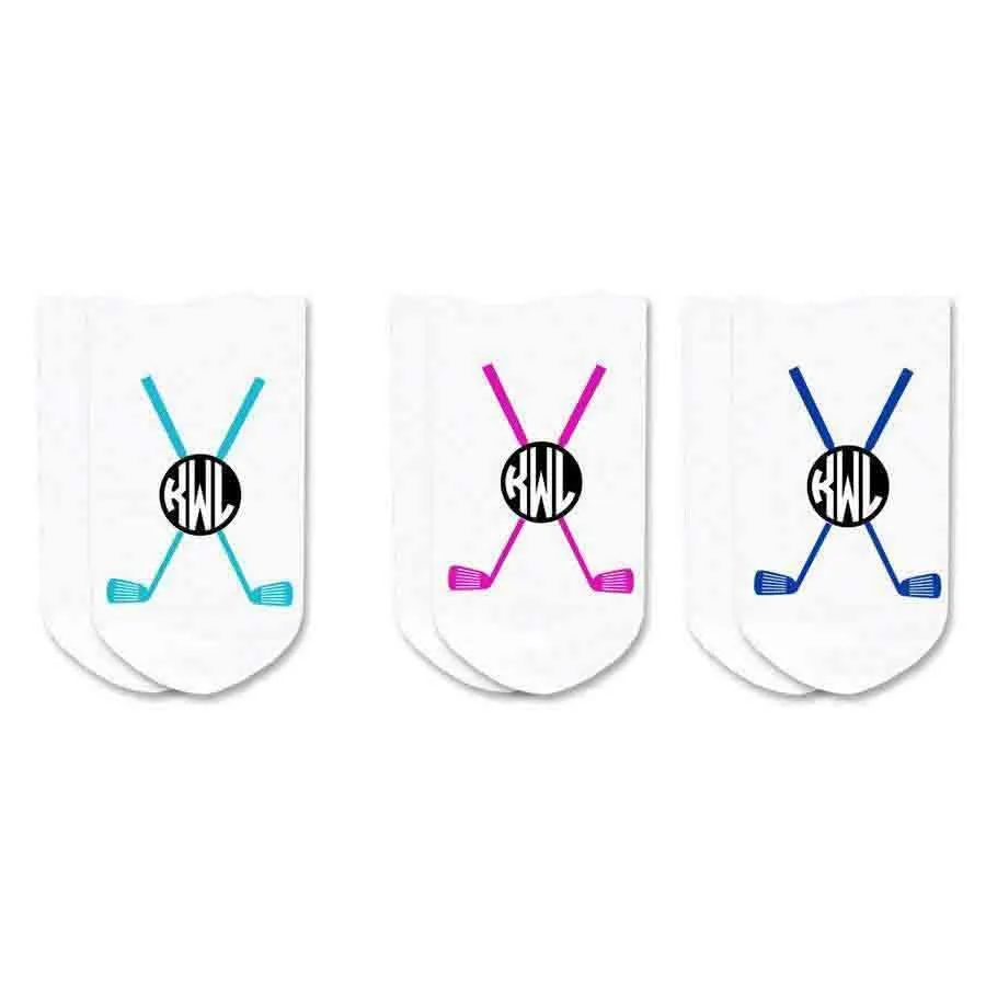 Personalized Golf Socks: Monogrammed Women's Socks - 3 Prs