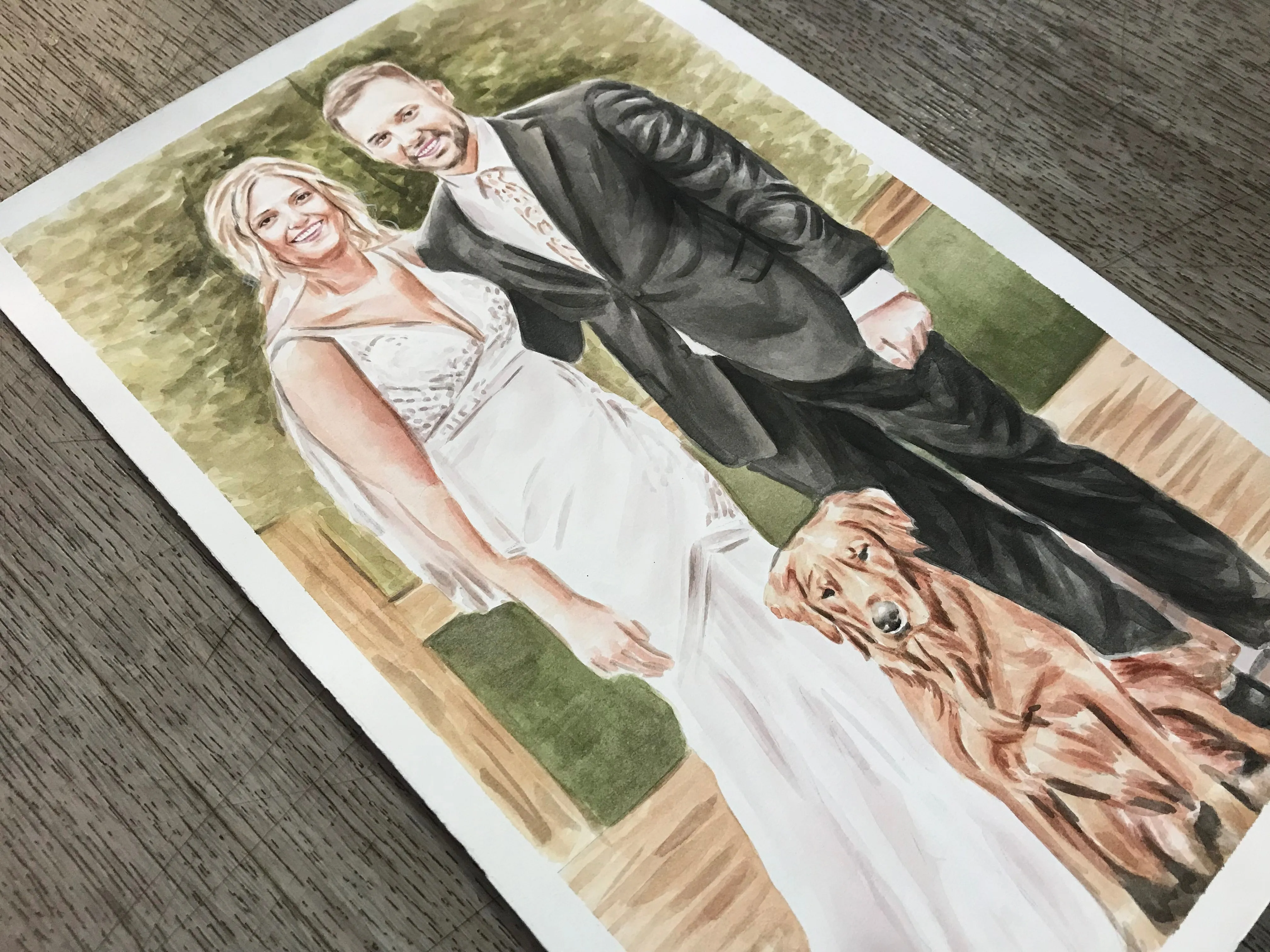 Personalized Pet and Owner Portrait, Custom Dog and Owner Portrait, Portraits From Photos