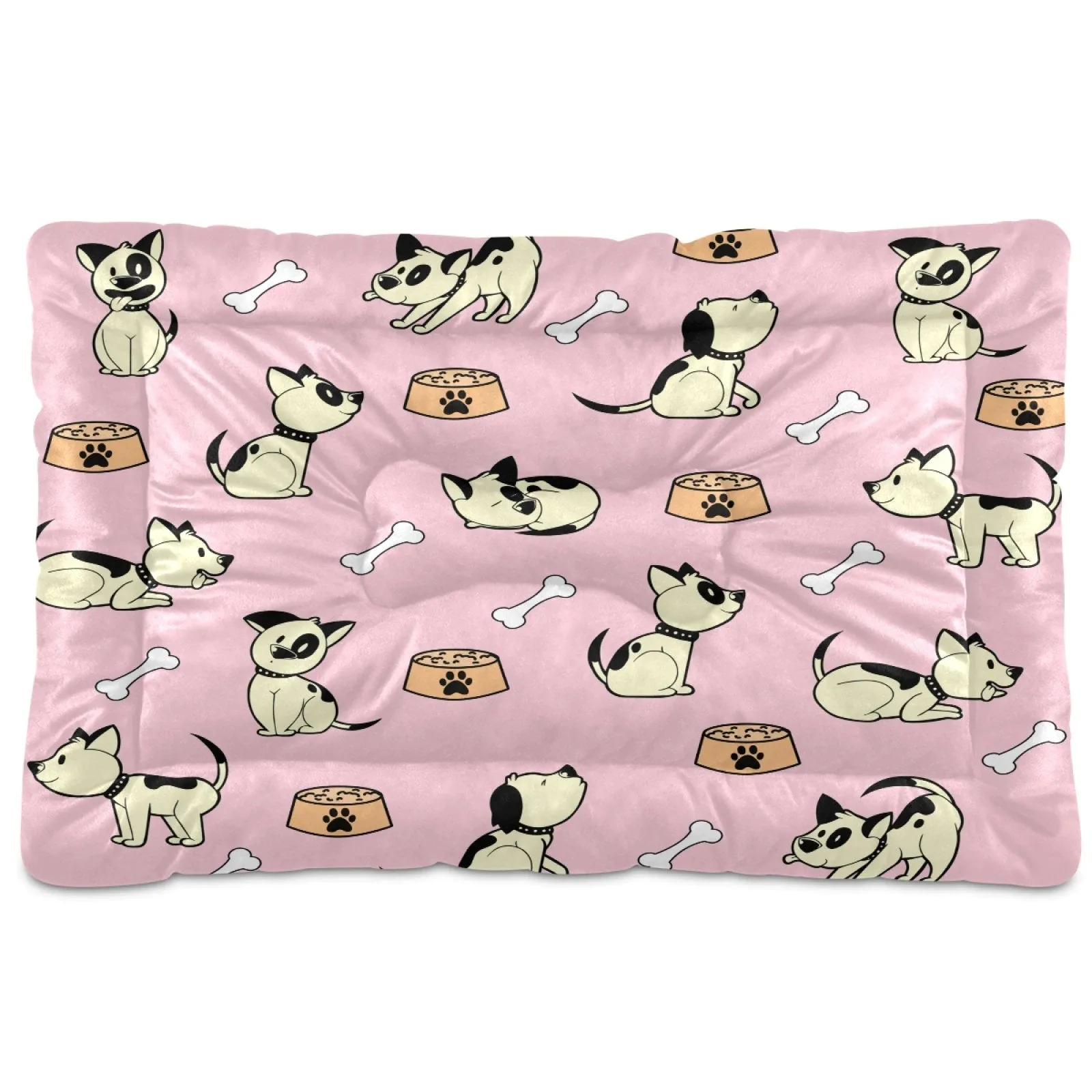 Personalized Rectangle Dog Bed, Custom Dog Bed, Pet Furniture, Modern Dog Bed with Your Picture, Small Dog beds, Dog Lover Gift, Dog Mat
