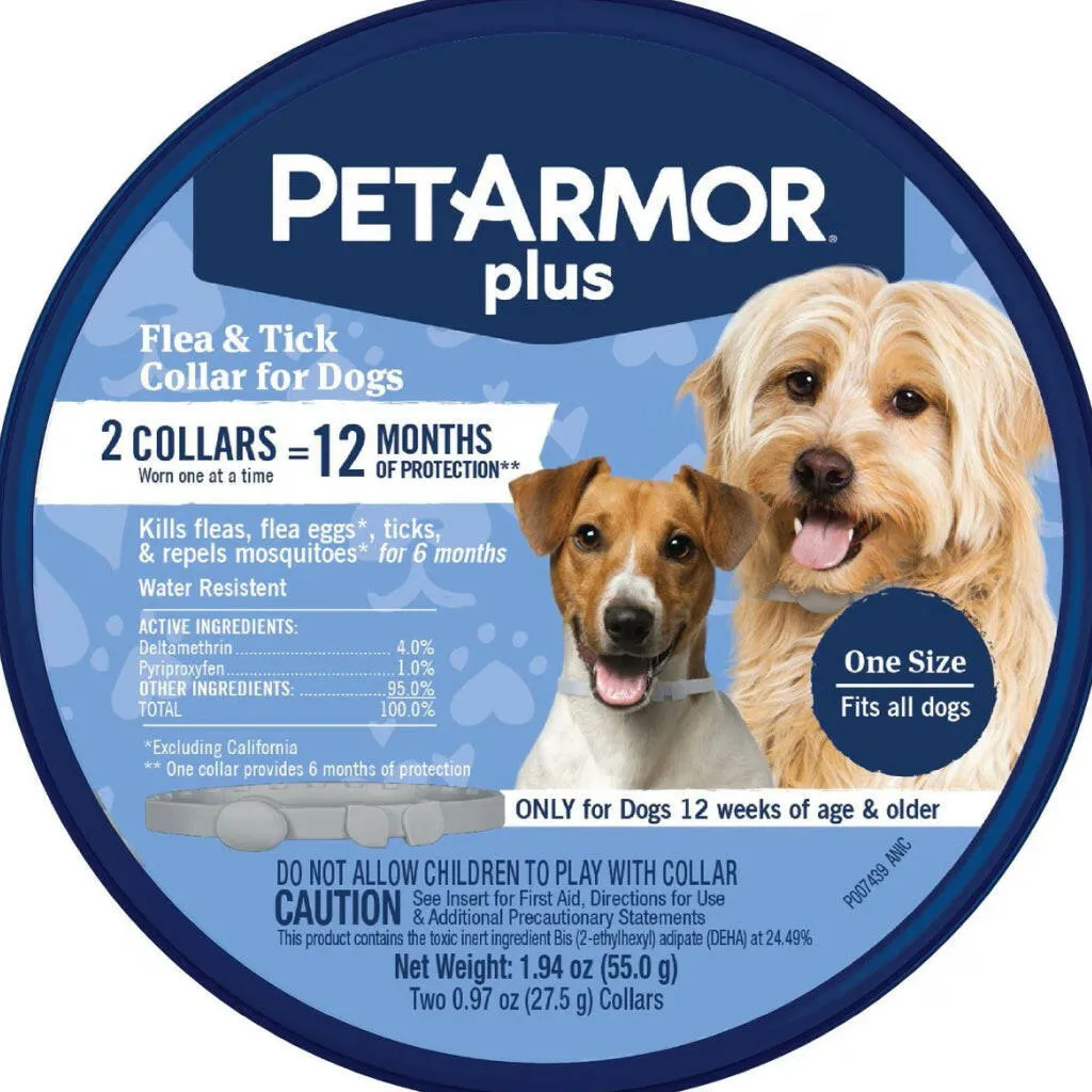 PetArmor Plus Flea & Tick Collar For Dogs