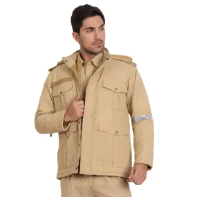 Police Jacket Full Sleeves - Khaki