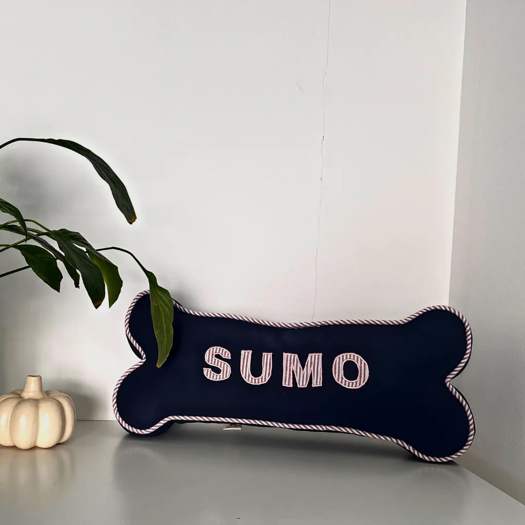 PoochMate Personalized Dog Bone Pillow