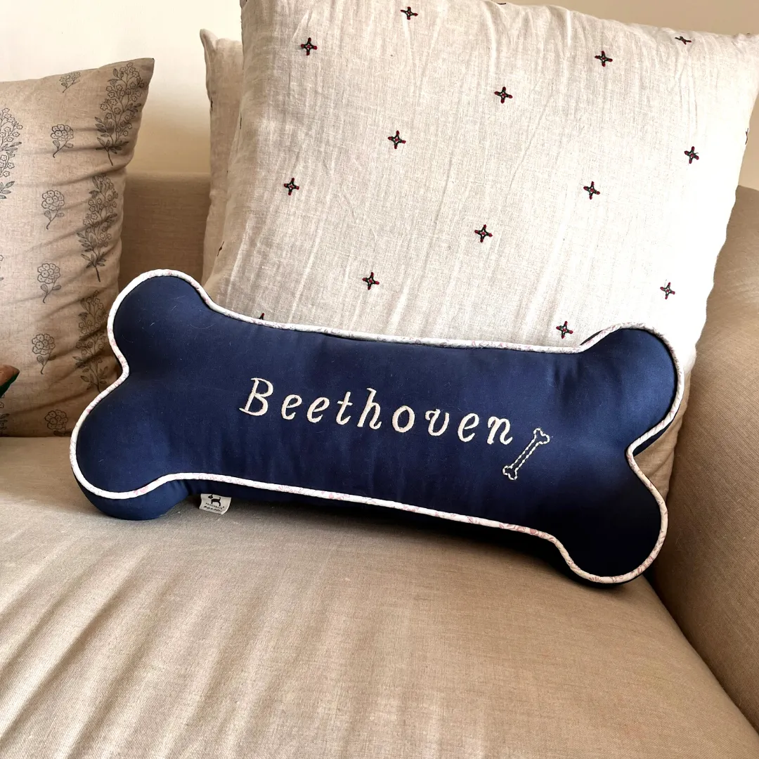 PoochMate Personalized Dog Bone Pillow